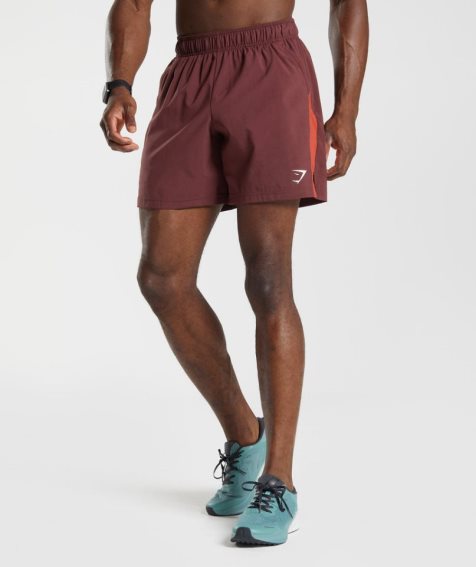 Men's Gymshark Sport Shorts Burgundy | CA N57061